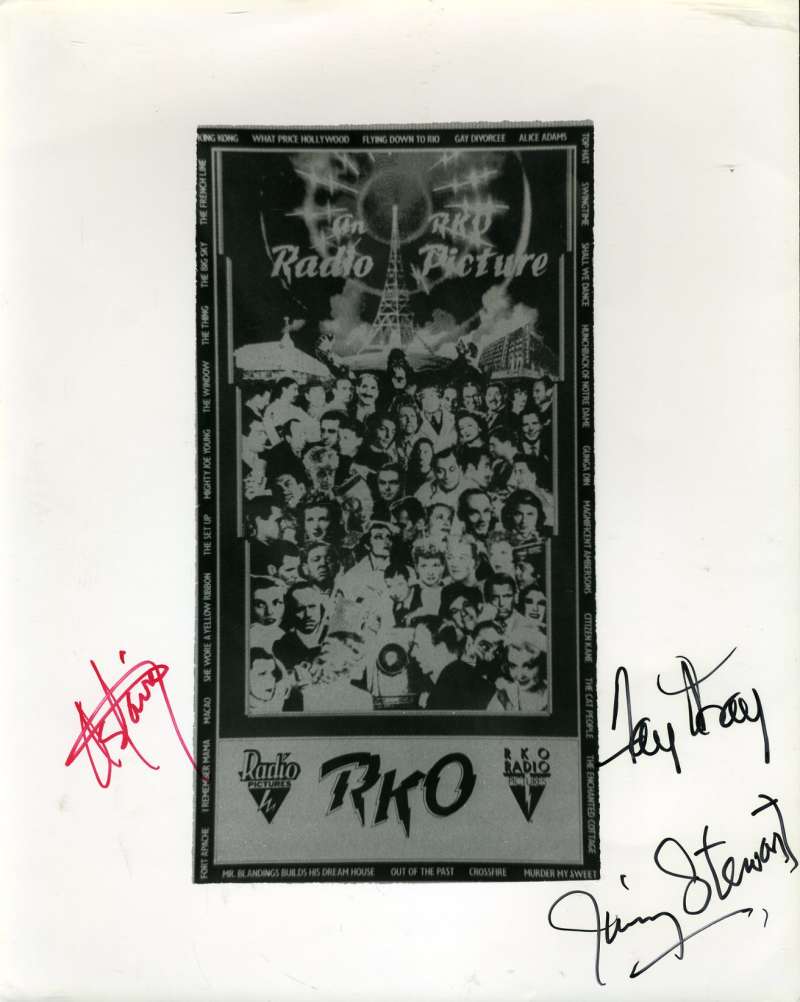 Fred Astaire Fay Wray James Stewart Signed Bas Beckett 8x10 Photo Autograph Authentic