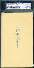 Smokey Burgess Psa Dna Coa Autograph 1956 Gpc Postcard Hand Signed Authentic