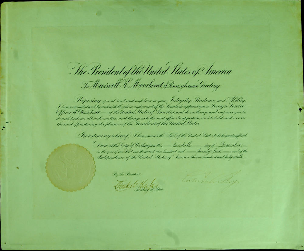 Calvin Coolidge Hand Signed Psa Dna Military Appointment Autograph Authentic
