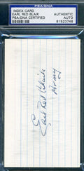 Earl Red Blaik Psa Dna Coa Autograph 3x5 Index Card Hand Signed Authentic