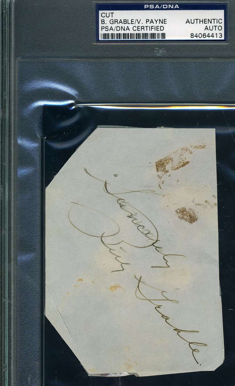 Betty Grable 1940`s Signed Psa Dna Coa Album Page Autograph Authentic