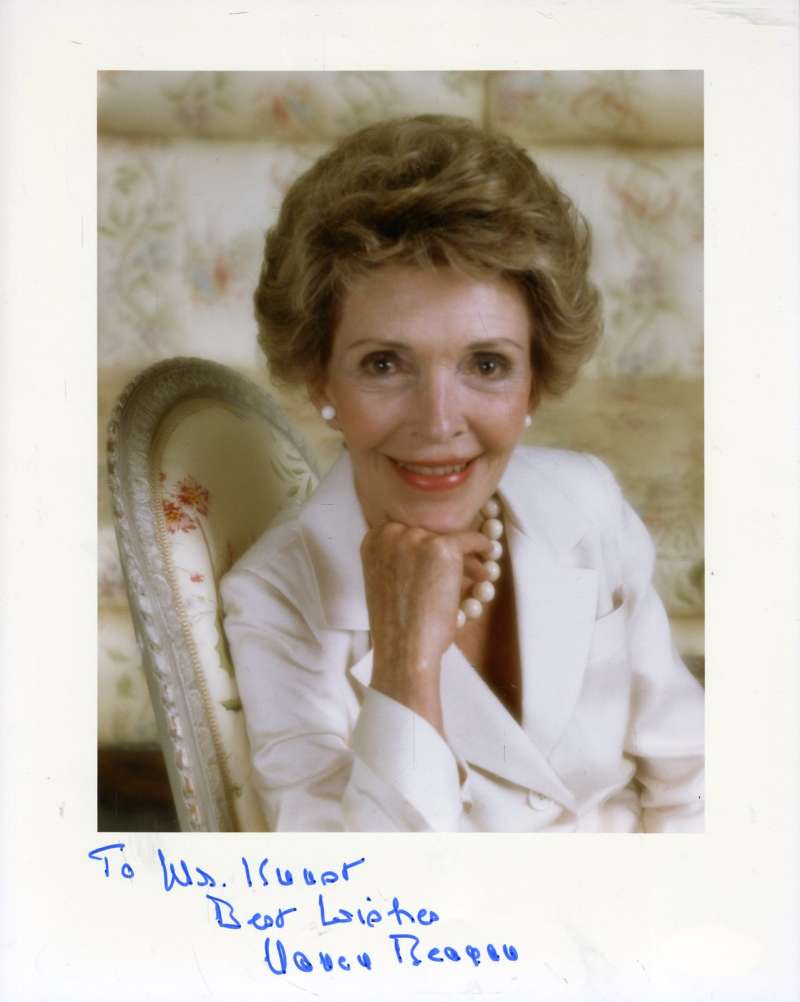 Nancy Reagan Jsa Coa Hand Signed Vintage Album Page Autograph Authentic