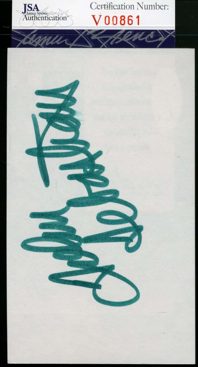 John Sebastian Lovin Spoonfull Jsa Coa Hand Signed 3x5 Index Card Autograph Authenticated