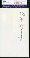 Bob Devaney Jsa Coa Autograph Nebraska 3x5 Index Card Hand Signed Authentic