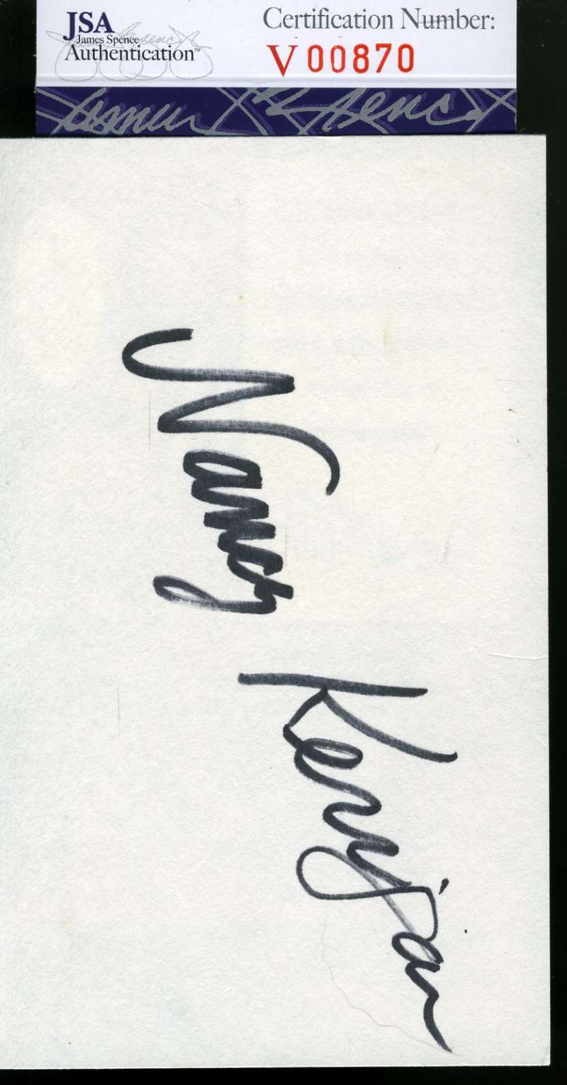 Nancy Kerrigan Jsa Coa Autograph 3x5 Index Card Hand Signed Authentic