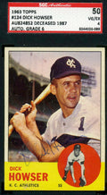 Dick Howser 1963 Topps Sgc Coa Autograph Authentic Hand Signed