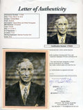 Connie Mack Jsa Coa Autographed 6x5 Photo  Hand Signed Authentic