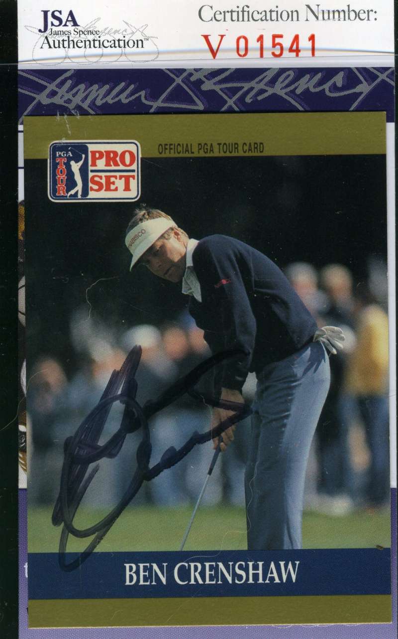 Ben Crenshaw 1990 Pro Set Jsa Coa Autograph Authentic Hand Signed