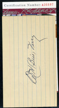 Bill Terry Jsa Coa Autograph 3x5 Index Card Hand Signed Authentic