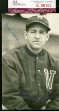 Bucky Harris Jsa Coa Autograph Vintage Postcard Hand Signed Authentic