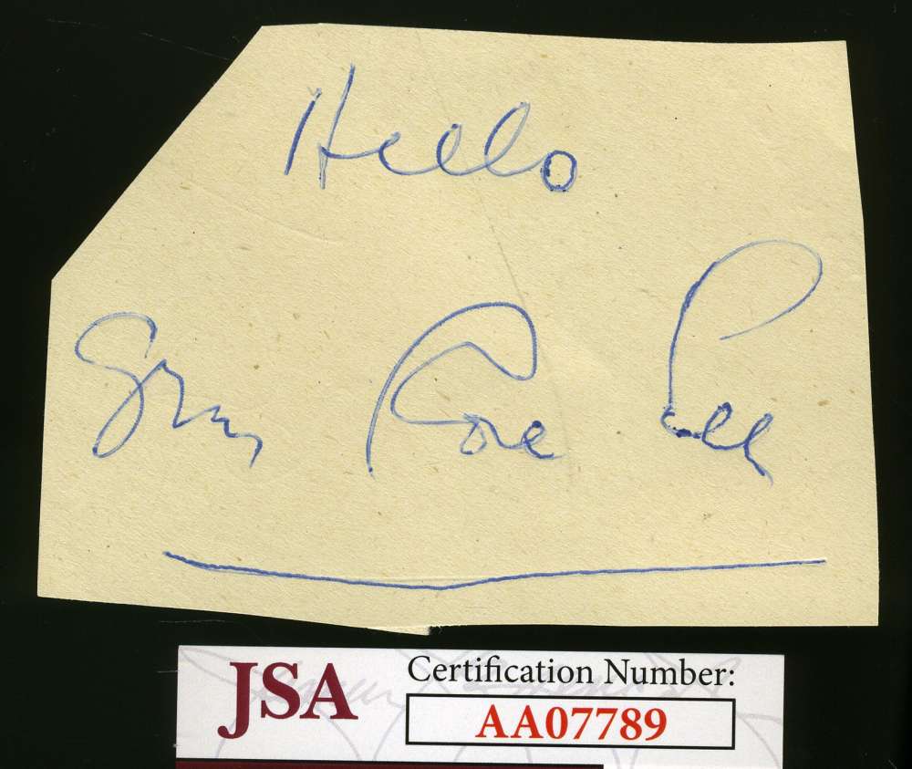 Gypsy Rose Lee Signed Jsa Coa Album Page Autograph Authentic