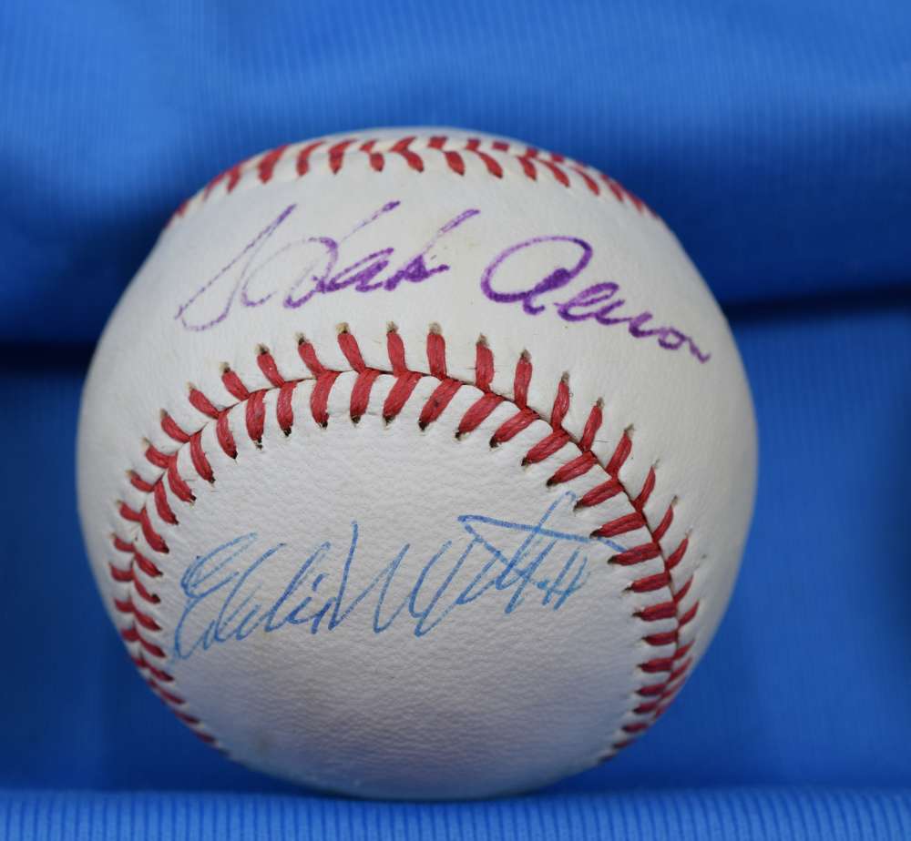 Hank Aaron Eddie Mathews Psa Dna Autograph Reach Cronin American League Signed Baseball