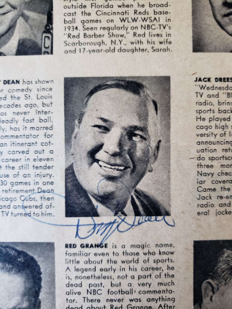 Dizzy Dean Psa Dna Coa Autograph 8x10 Vintage Ad Hand Signed