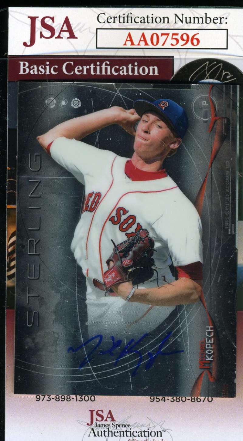 Michael Kopech 2014 Bowma Rookie Jsa Coa Hand Signed Autograph