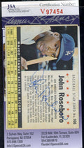 John Roseboro 1961 Post Jsa Coa Autograph Authentic Hand Signed