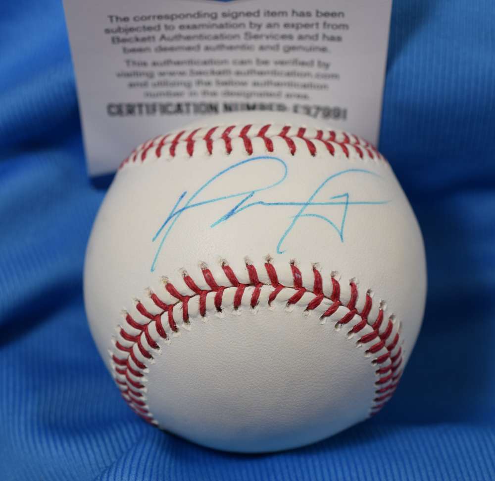 David Ortiz Bas Beckett Coa Autograph Major League Oml Hand Signed Baseball