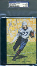 Red Grange Psa Dna Coa Autograph Goal Line Art Cards Glac Hand Signed