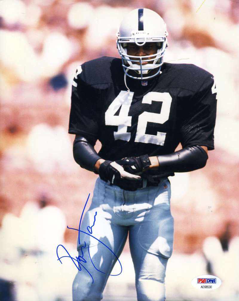 Ronnie Lott Psa Dna Autograph 8x10 Raiders Photo  Hand Signed Authentic