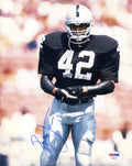 Ronnie Lott Psa Dna Autograph 8x10 Raiders Photo  Hand Signed Authentic