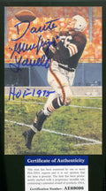 Dante Lavelli Hof 75 Psa Dna Autograph Goal Line Art Card Glac Hand Signed