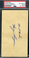 Harry Simpson Psa Dna Autograph  1951 Gpc Government Postcard Authentic Signed