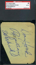Doak Hoak Jake Pitler Etc Sgc Autograph  Album Page  Authentic Hand Signed