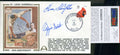 Ozzie Smith Enos Slaughter Psa Dna Autograph  1992 Fdc Hand Signed Cache