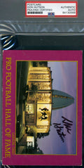 Don Hutson Psa Dna Autograph  Hall Of Fame Postcard Hand Signed
