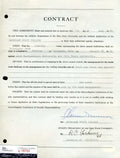 Clarence Biggie Munn Psa Dna Autograph  Msu 1954 Contract Signed