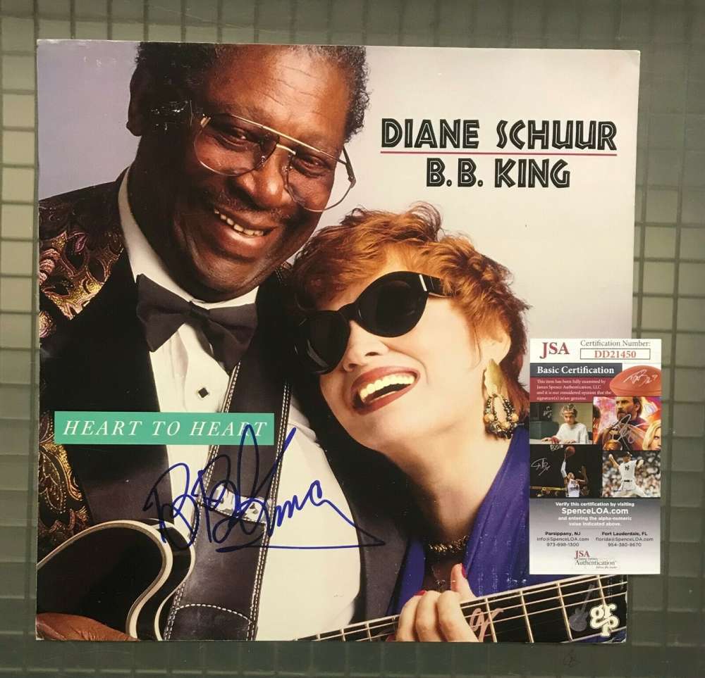Bb King Jsa Coa Hand Signed 12x12 Album Insert Photo Autograph