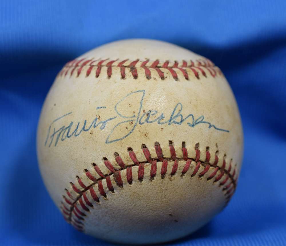 Travis Jackson Jsa Autograph Feeney National League Hand Signed Baseball