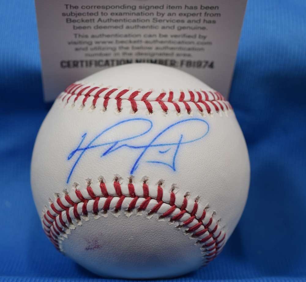 David Ortiz Bas Beckett Autograph Major League Oml Hand Signed Baseball