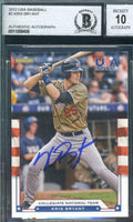 Kris Bryant Bas Beckett Coa Autograph 2012 Panini Rookie Authentic Hand Signed