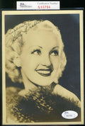 Betty Grable Jsa Coa Autograph 5x7 Photo Hand Signed