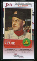 Johnny Keane 1963 Topps Rare Jsa Coa Hand Signed Authentic Autograph