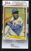 Lee Smith 1982 Donruss Rookie Jsa Coa Hand Signed Authentic Autograph