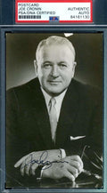 Joe Cronin Psa Dna Autograph Photo Postcard Authentic Hand Signed