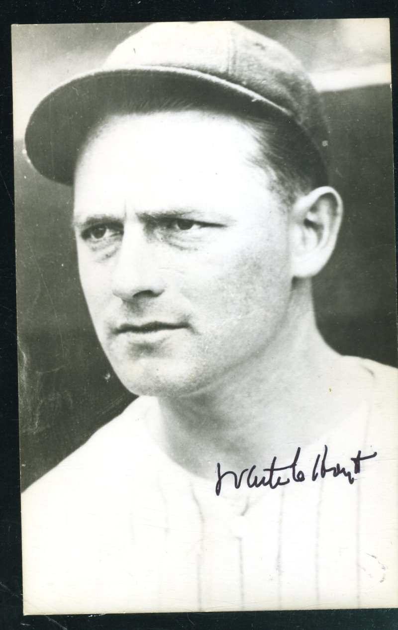 Waite Hoyt Psa Dna Autograph Photo Postcard Authentic Hand Signed