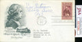 Dan Fortmann Jsa Autograph  1957 Fdc Cache Hand Signed