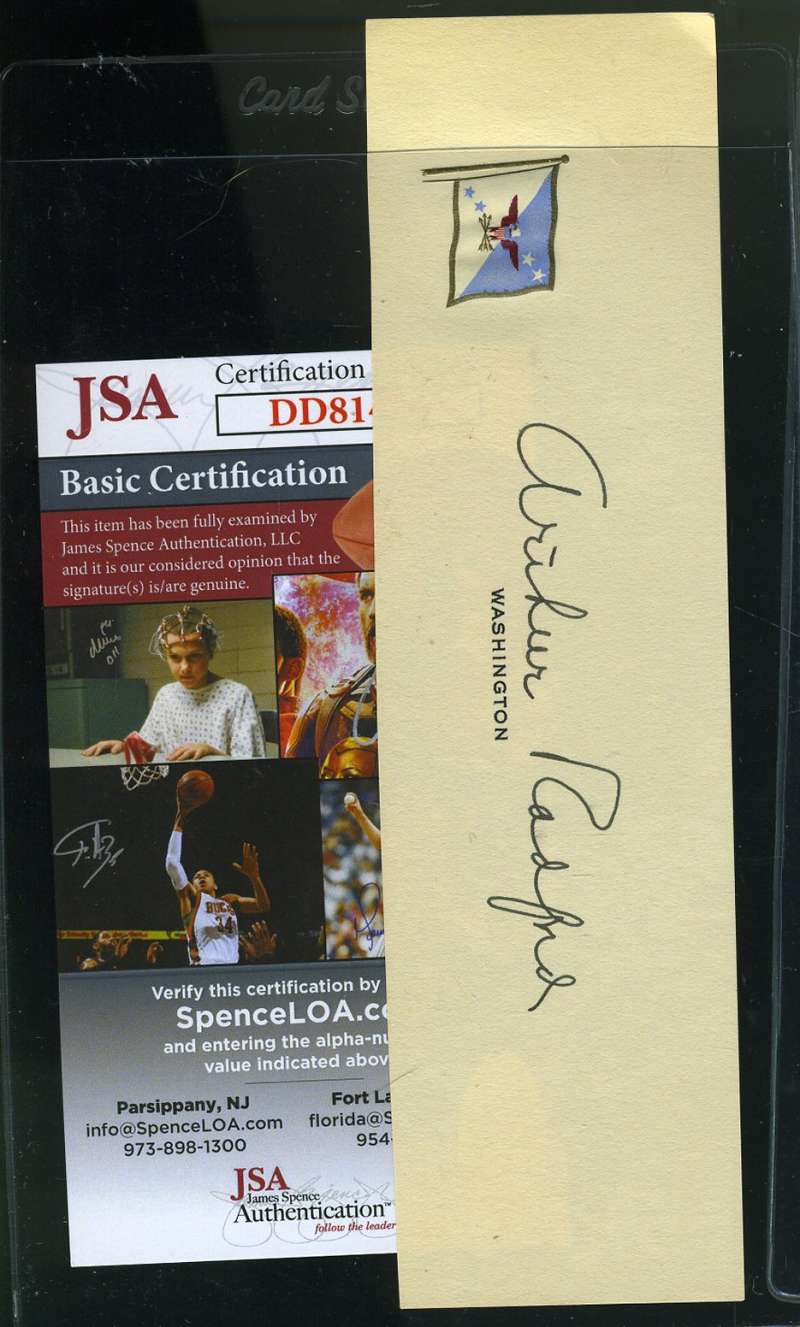Admiral Arthur Radford Jsa Coa Signed Cut Ww2 Autograph