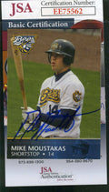 Mike Moustakas 2008 Burlington Rookie Jsa Coa Hand Signed Authentic Autograph