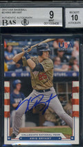 Kris Bryant Bas Beckett Coa Autograph 2012 Usa Panini Baseball Rookie Authentic Hand Signed