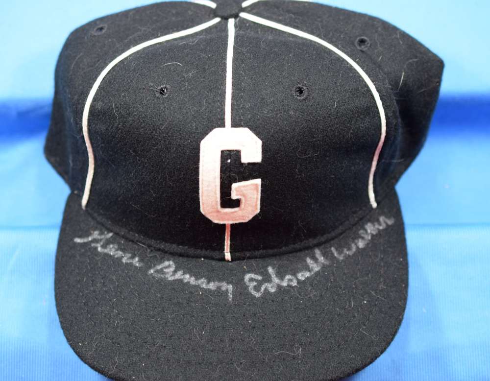 Gene Benson Edsall Walker Psa Dna Coa Autograph Negro League Hat Signed
