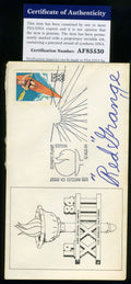 Red Grange Psa Dna Coa Signed 1984 Olympics Fdc Cache Autograph