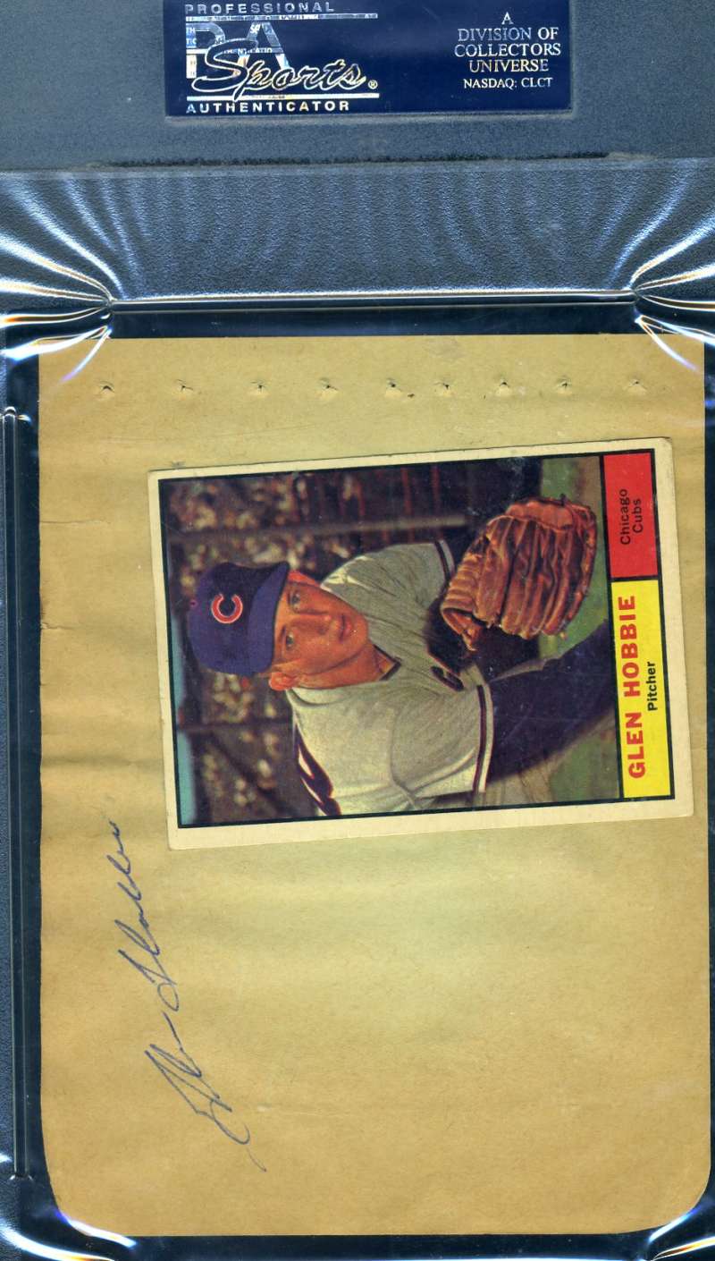 Stan Musial Glen Hobie PSA DNA Coa Autograph Hand Signed Album Page With 1960 Topps