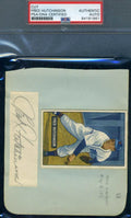 Fred Hutchinson PSA DNA Coa Autograph Hand Signed Album Page With 1951 Bowman