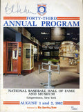 Bowie Kuhn JSA Coa Autograph Hand Signed 1982 Hall Of Fame Program