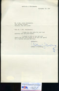 Arthur Goldberg Supreme Court PSA DNA Coa Hand Signed 1987 Letter Autograph