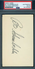 Bo Schembechler MICHIGAN PSA DNA Coa Autograph Hand Signed 3x5 Index Card