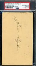 Zack Taylor PSA DNA Coa Autograph Hand Signed 1951 GPC